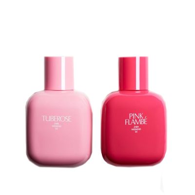 طقم عطر زهرة عنبر وفلامنكو زهري للنساء 2 قطعة زارا